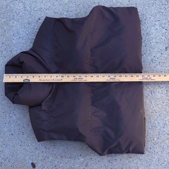 PLT Plus Cropped Puffer Vest XL Brown Utility Gorpcore Quilted Zip Front - Picture 8 of 16